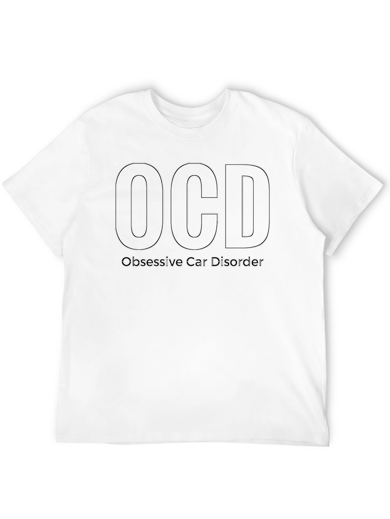 OCD Obsessive Cat Disorder Funny Black T-Shirt