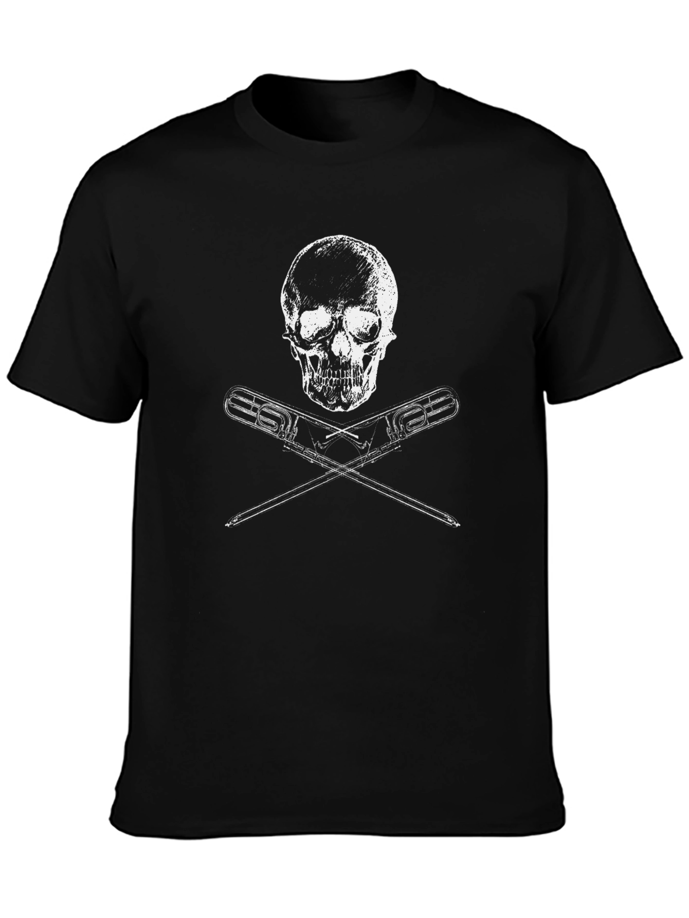 Skull & Crossed Wrenches Black T-Shirt