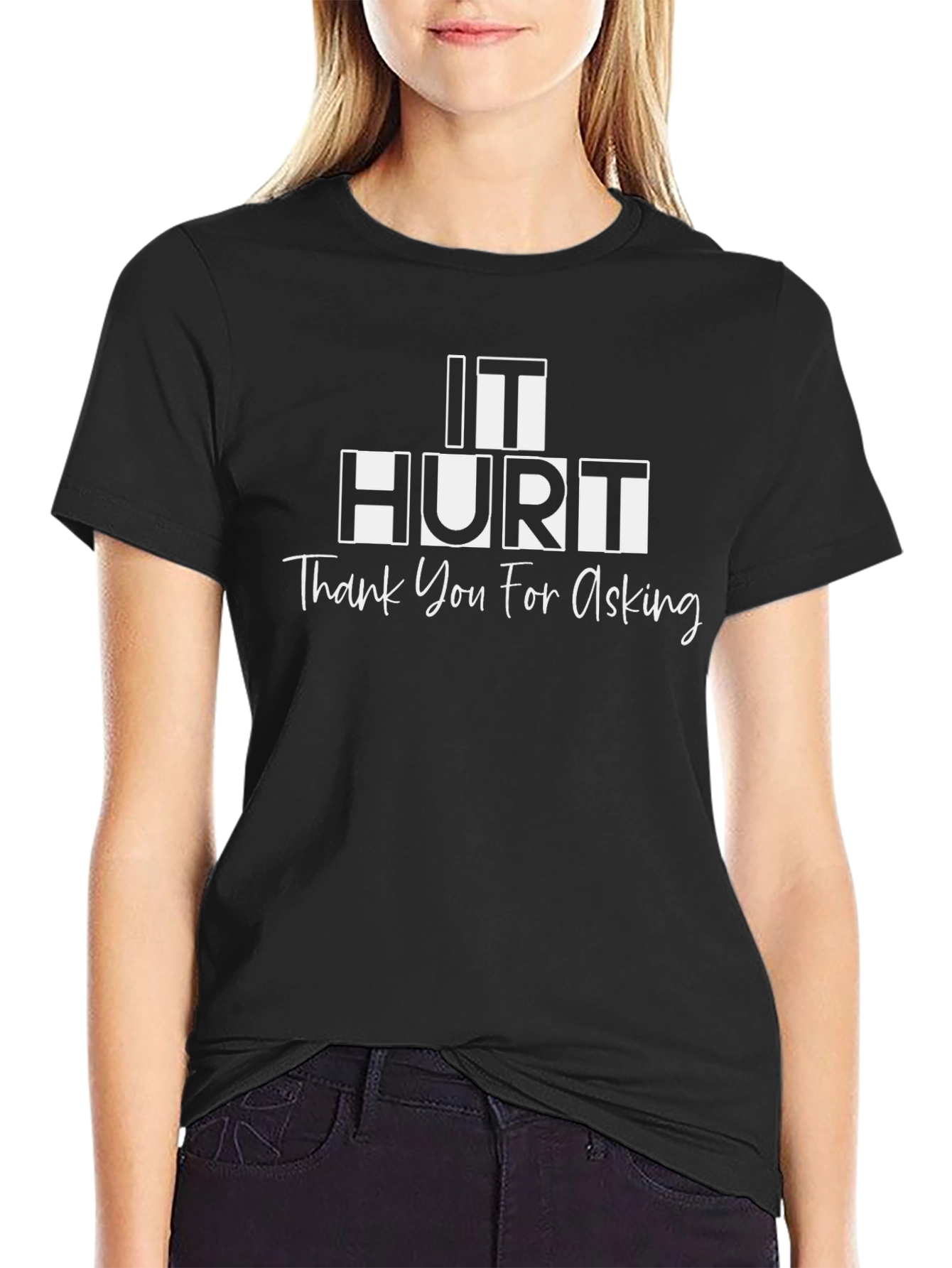 It Hurt? Funny Graphic Tee Shirt for Men