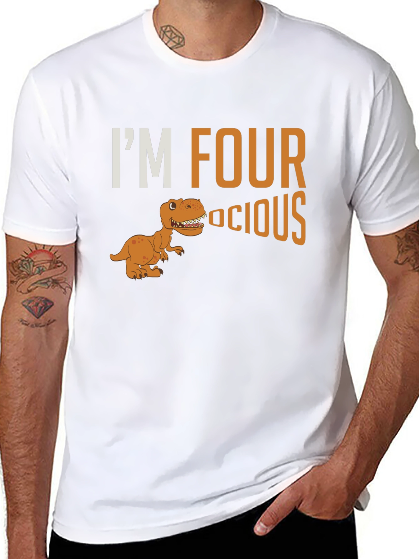 Four-ocious Dino T-Shirt