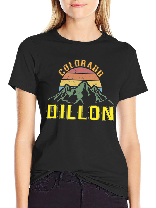 Colorado Dillon Retro Mountain Graphic T-Shirt