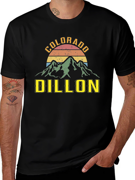 Colorado Dillon Retro Mountain Graphic T-Shirt