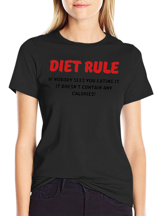 Diet Rule T-Shirt - Funny Calorie Counting Tee