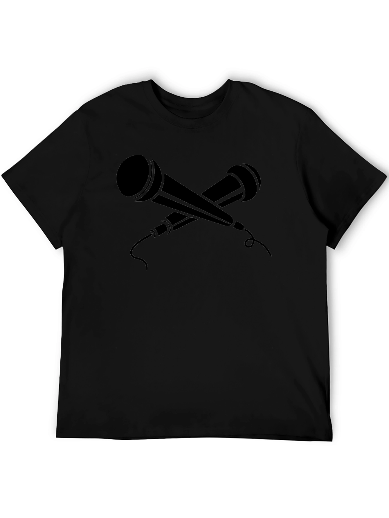 Mic Drop Graphic Tee - Mens Black T-Shirt