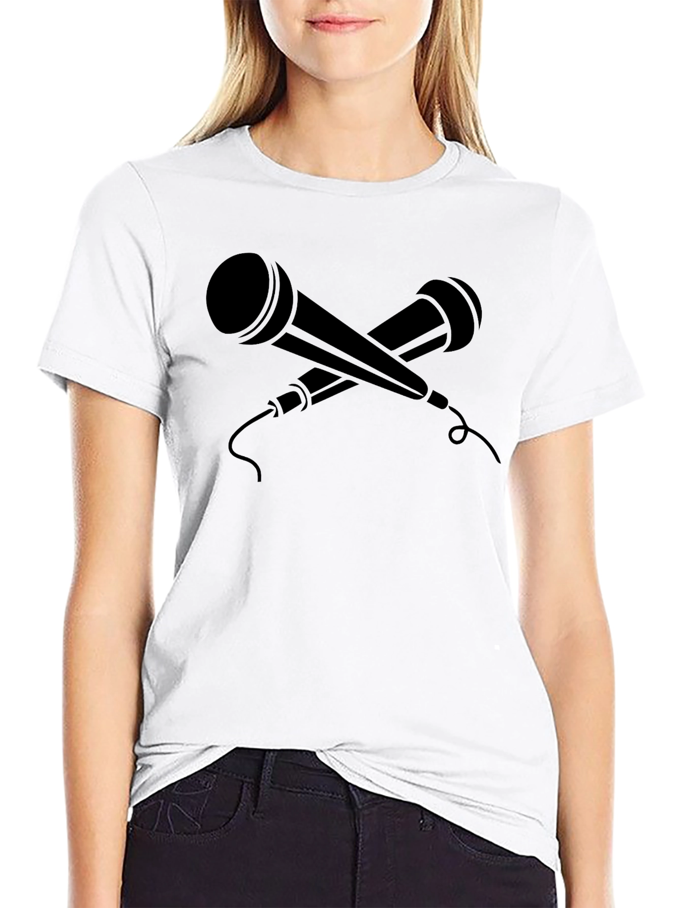 Mic Drop Graphic Tee - Mens Black T-Shirt
