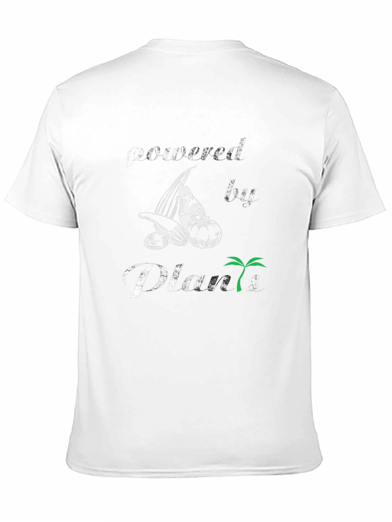 Powered By Plants Graphic T-Shirt - Vegan Lifestyle Tee