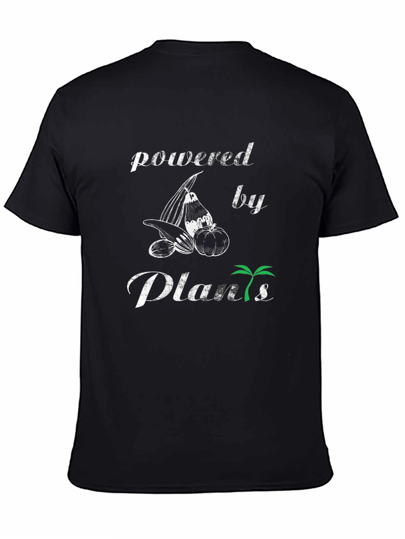 Powered By Plants Graphic T-Shirt - Vegan Lifestyle Tee