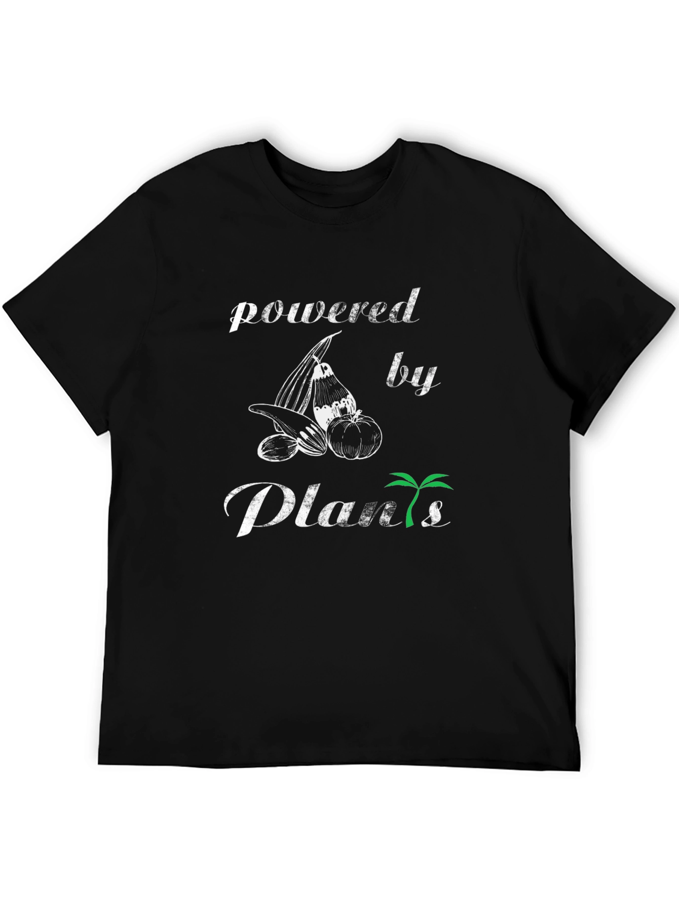 Powered By Plants Graphic T-Shirt - Vegan Lifestyle Tee