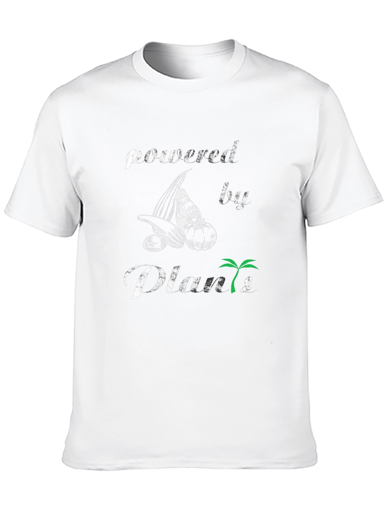 Powered By Plants Graphic T-Shirt - Vegan Lifestyle Tee