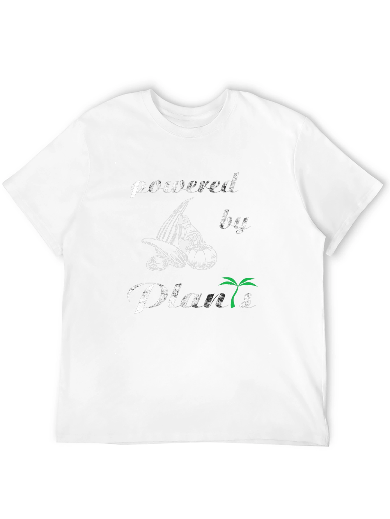 Powered By Plants Graphic T-Shirt - Vegan Lifestyle Tee