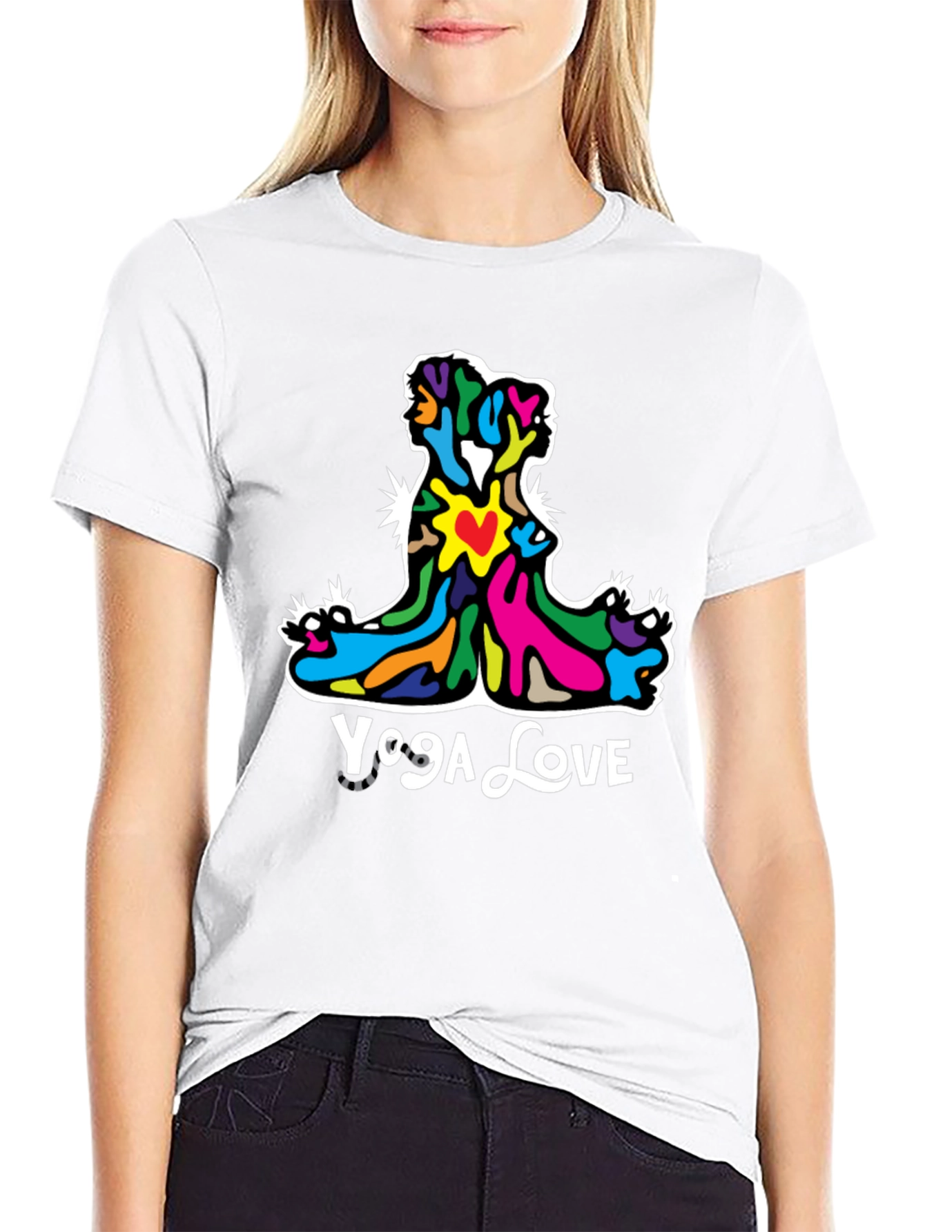 Yoga Love Graphic Tee - Unisex Comfort
