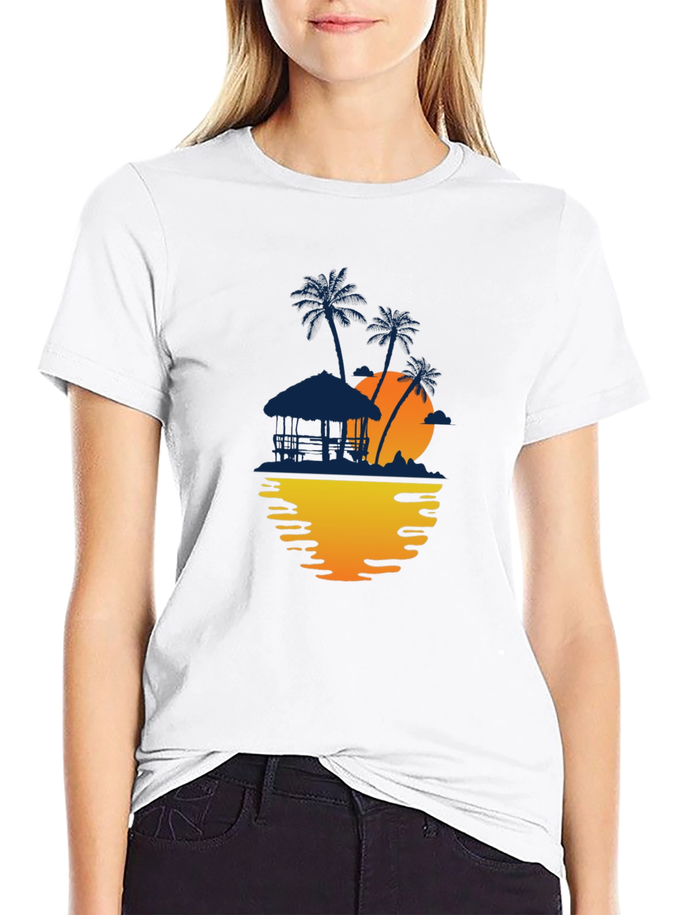 Tropical Sunset Graphic Tee