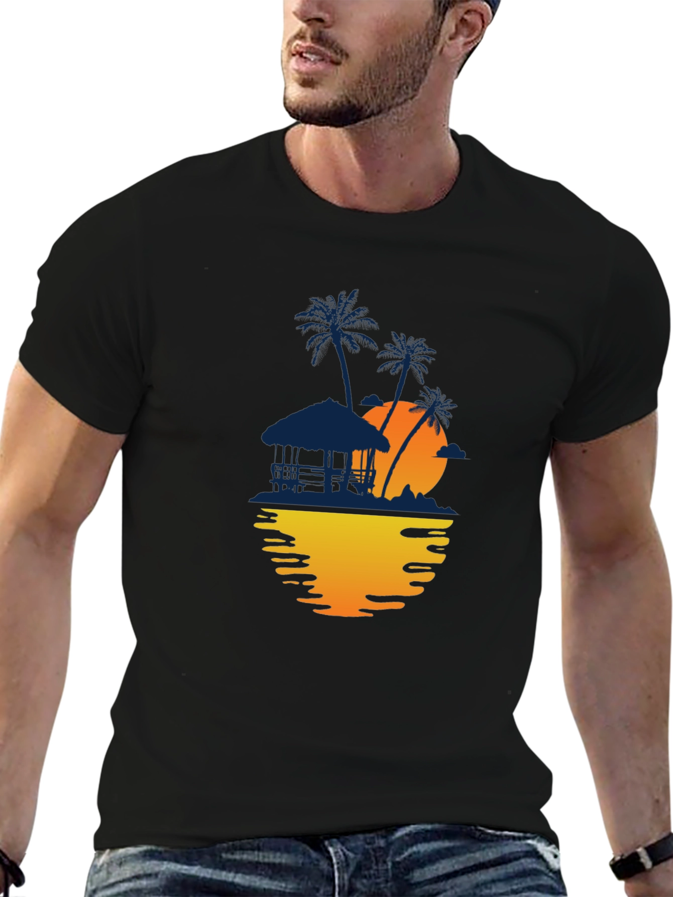 Tropical Sunset Graphic Tee