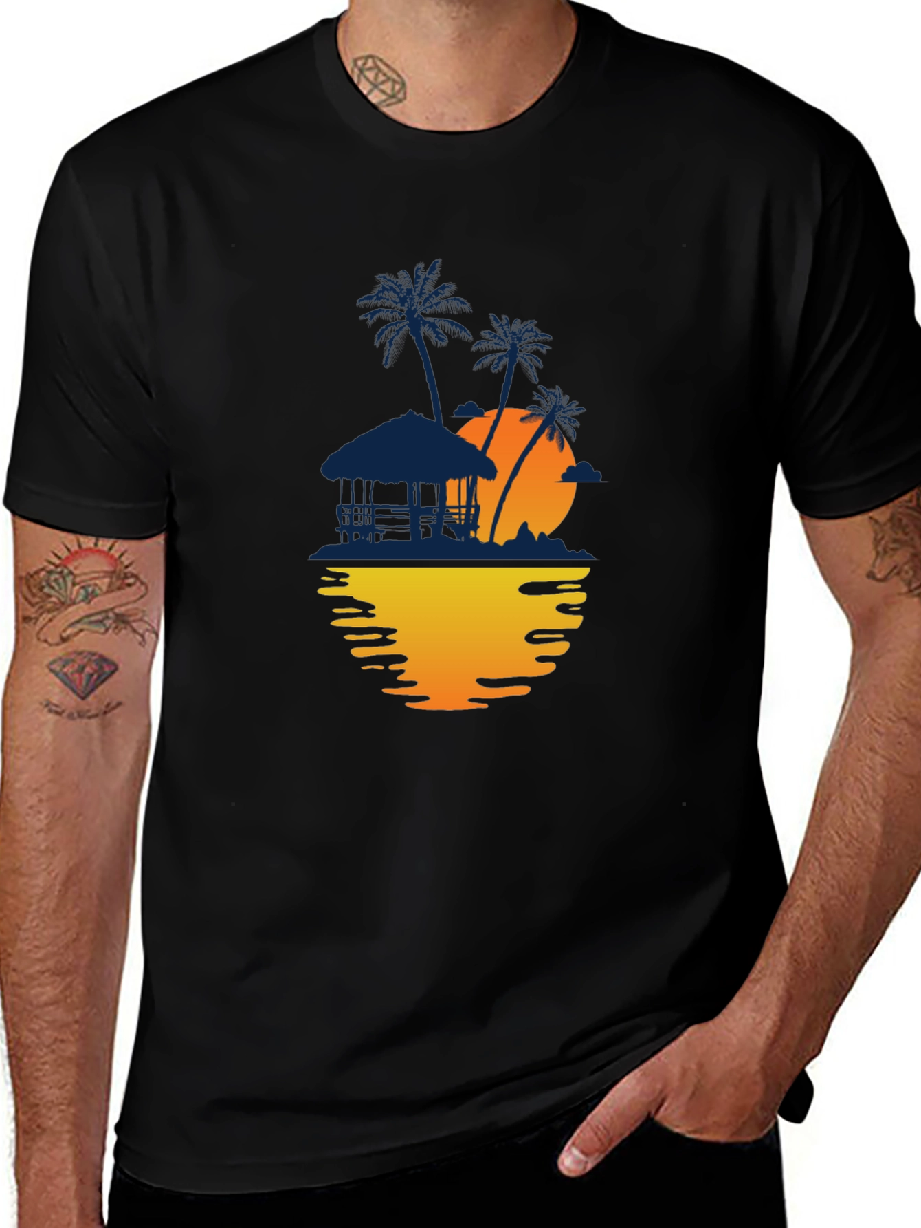 Tropical Sunset Graphic Tee