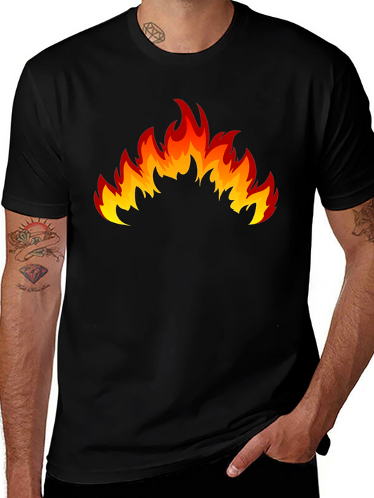 Flaming Hot Black Graphic T-Shirt