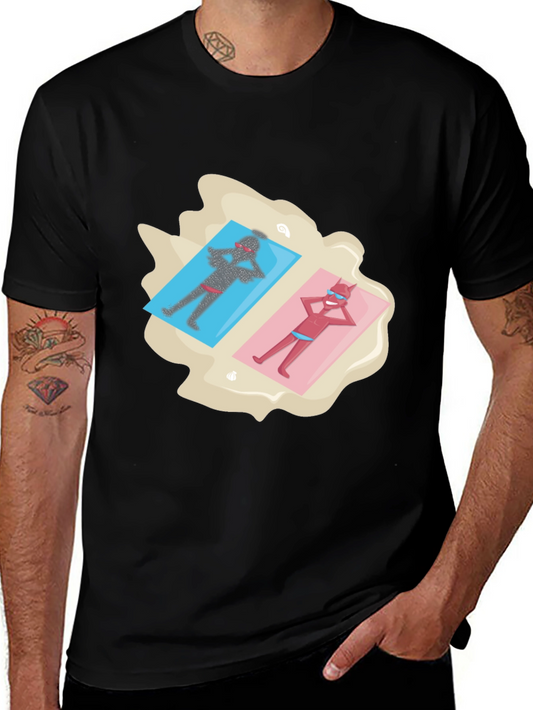 Devils on Vacation Black T-Shirt