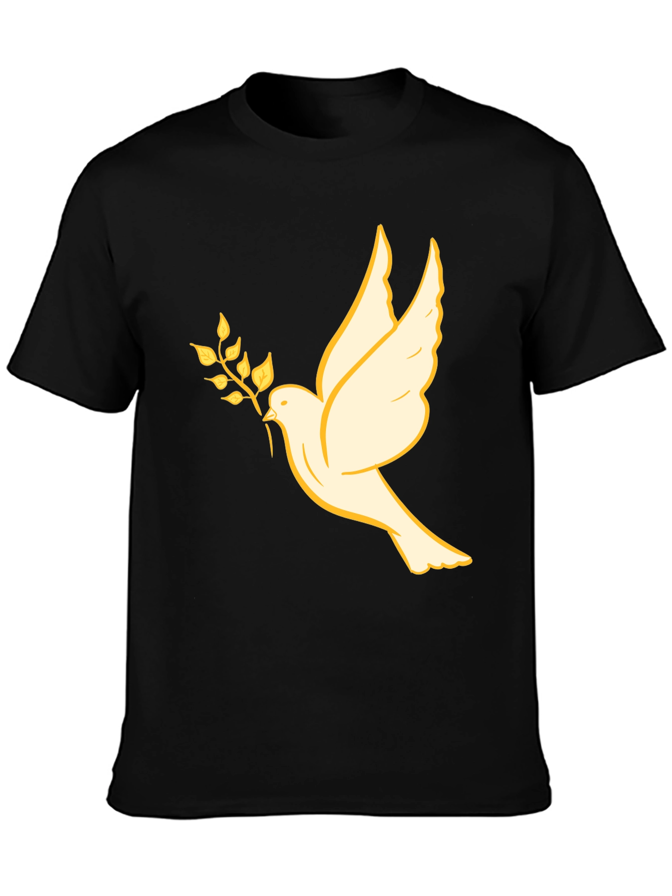 Dove Olive Branch Graphic Tee - Black
