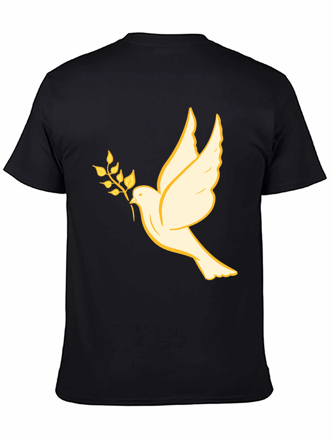 Dove Olive Branch Graphic Tee - Black