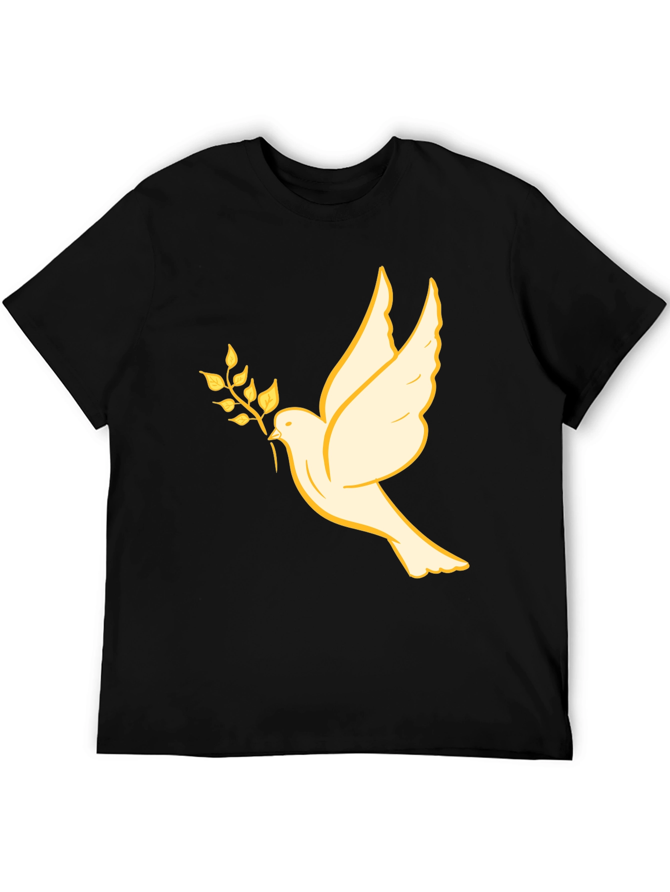 Dove Olive Branch Graphic Tee - Black