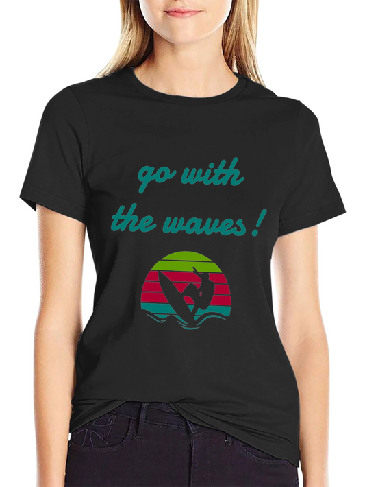 Go With The Waves Graphic Tee