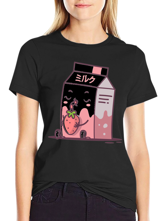 Kawaii Strawberry Milk T-Shirt