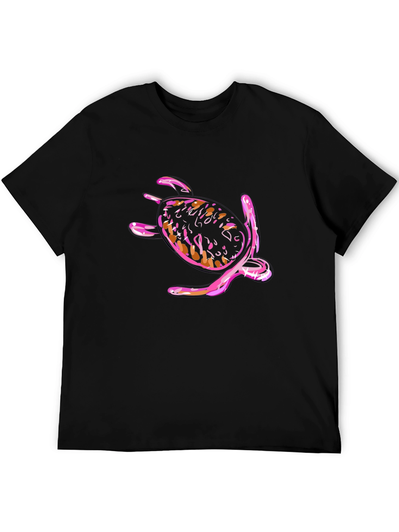 Turtle Graphic Black T-Shirt
