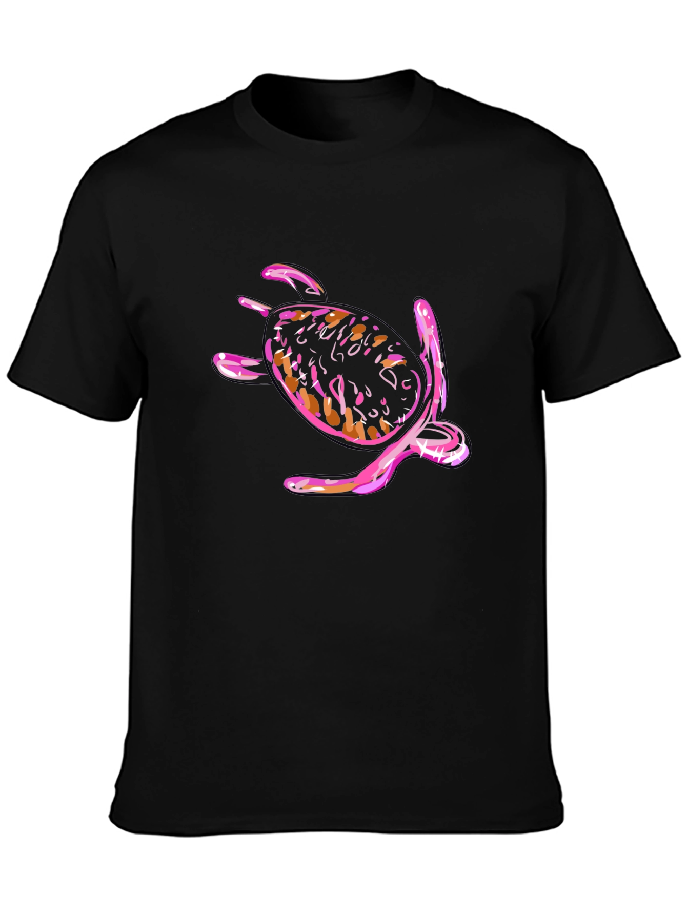 Turtle Graphic Black T-Shirt