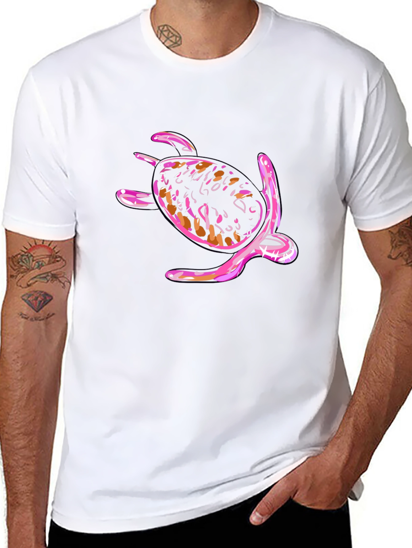 Turtle Graphic Black T-Shirt