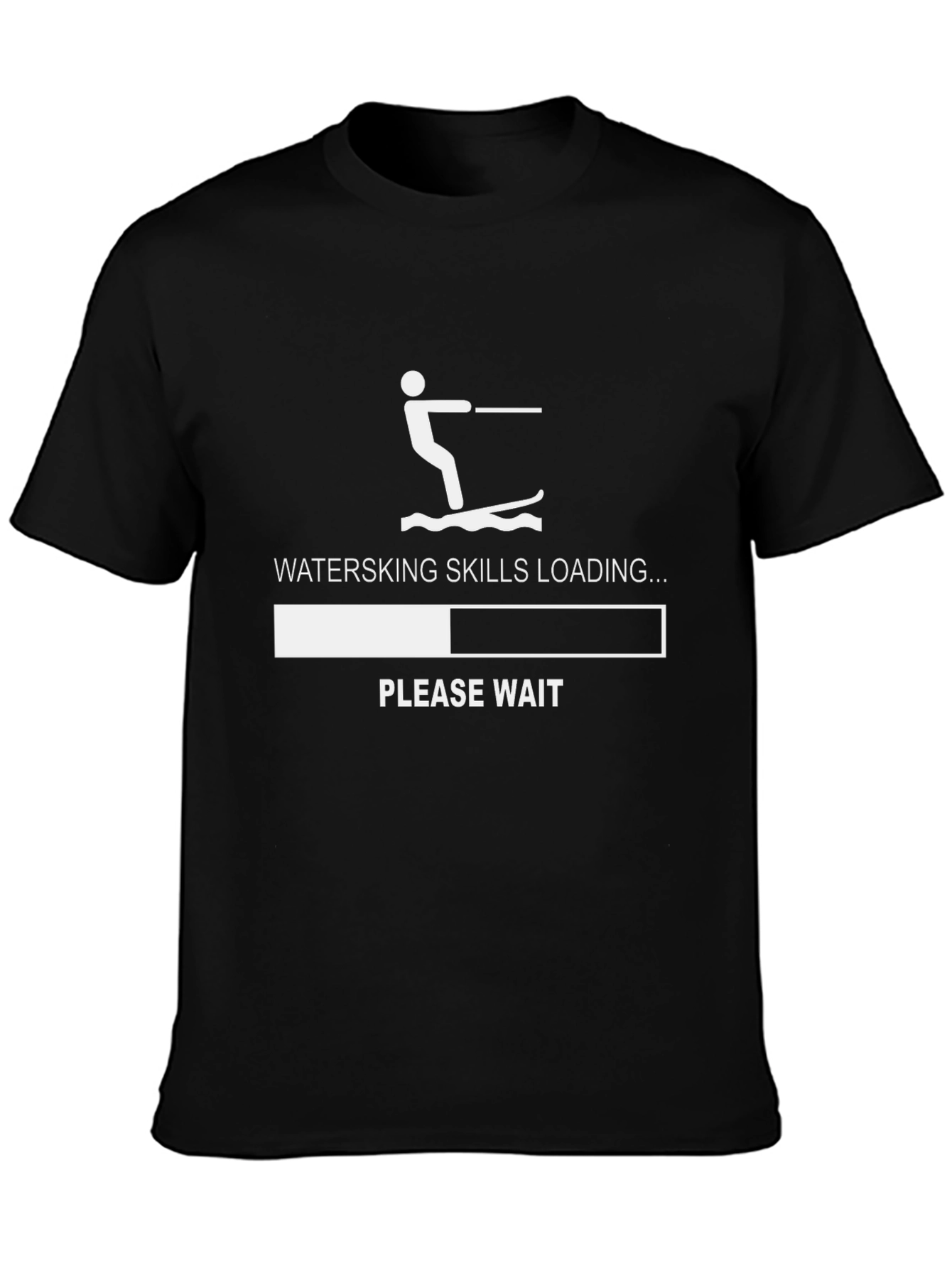 Waterskiing Skills Loading T-Shirt - Funny Summer Tee