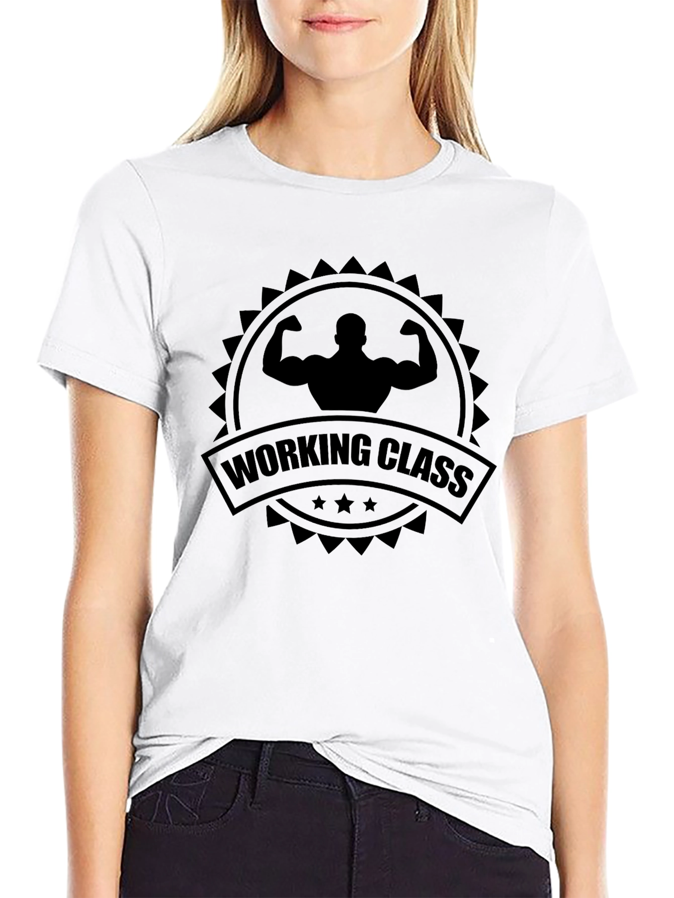 Working Class Graphic Tee - Bodybuilder Design