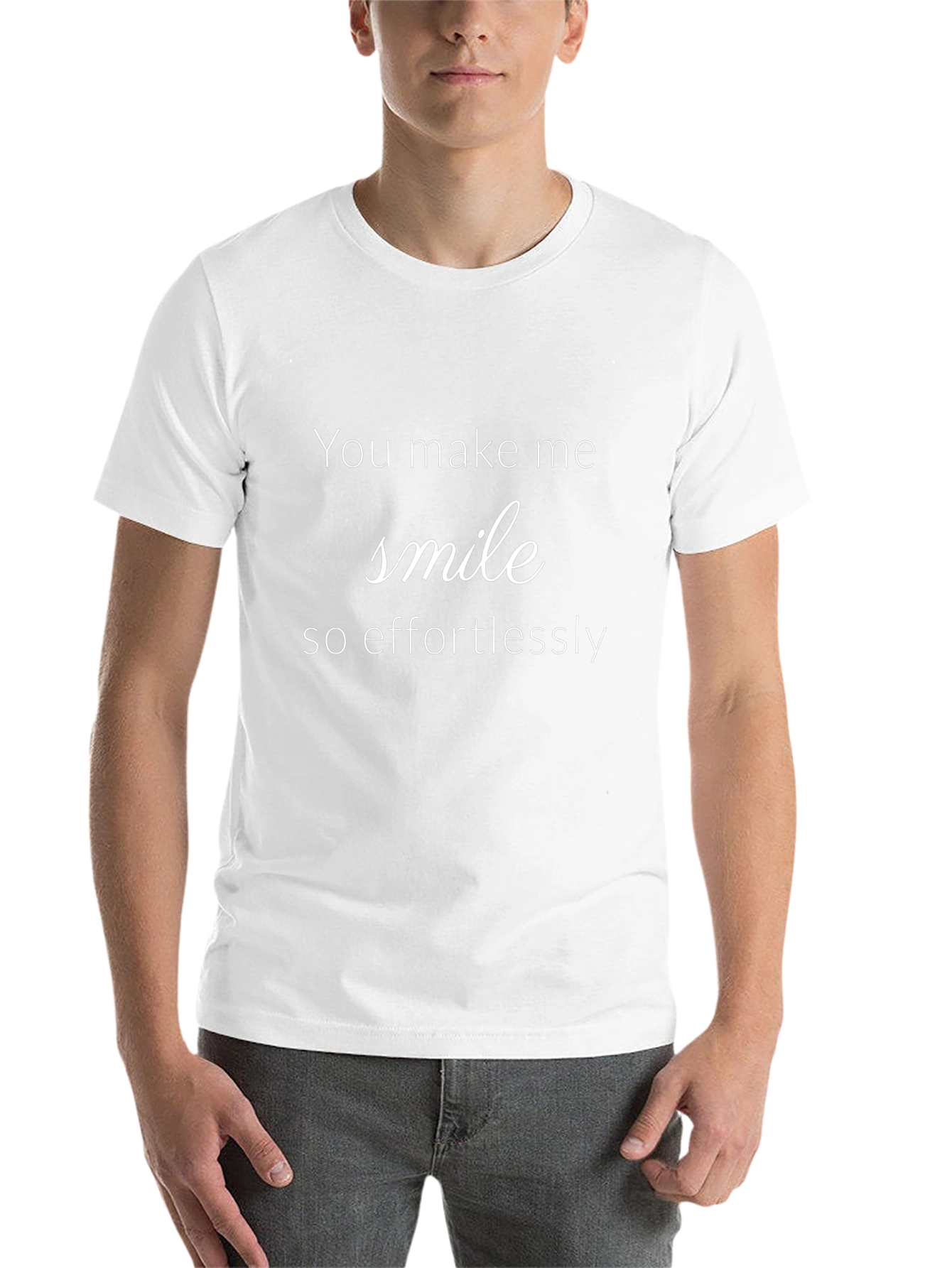 Effortless Smile Graphic Tee - Casual Comfort