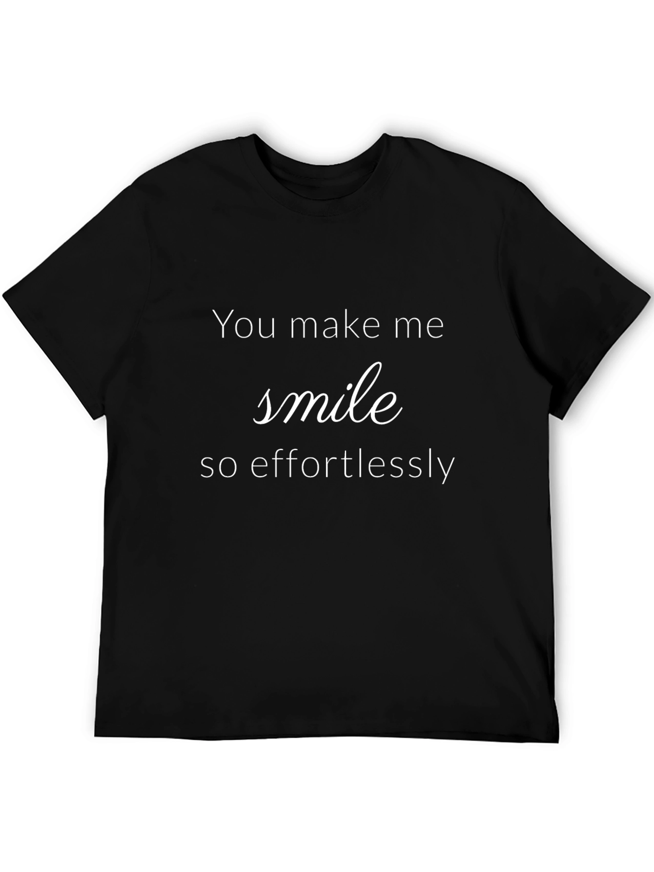Effortless Smile Graphic Tee - Casual Comfort