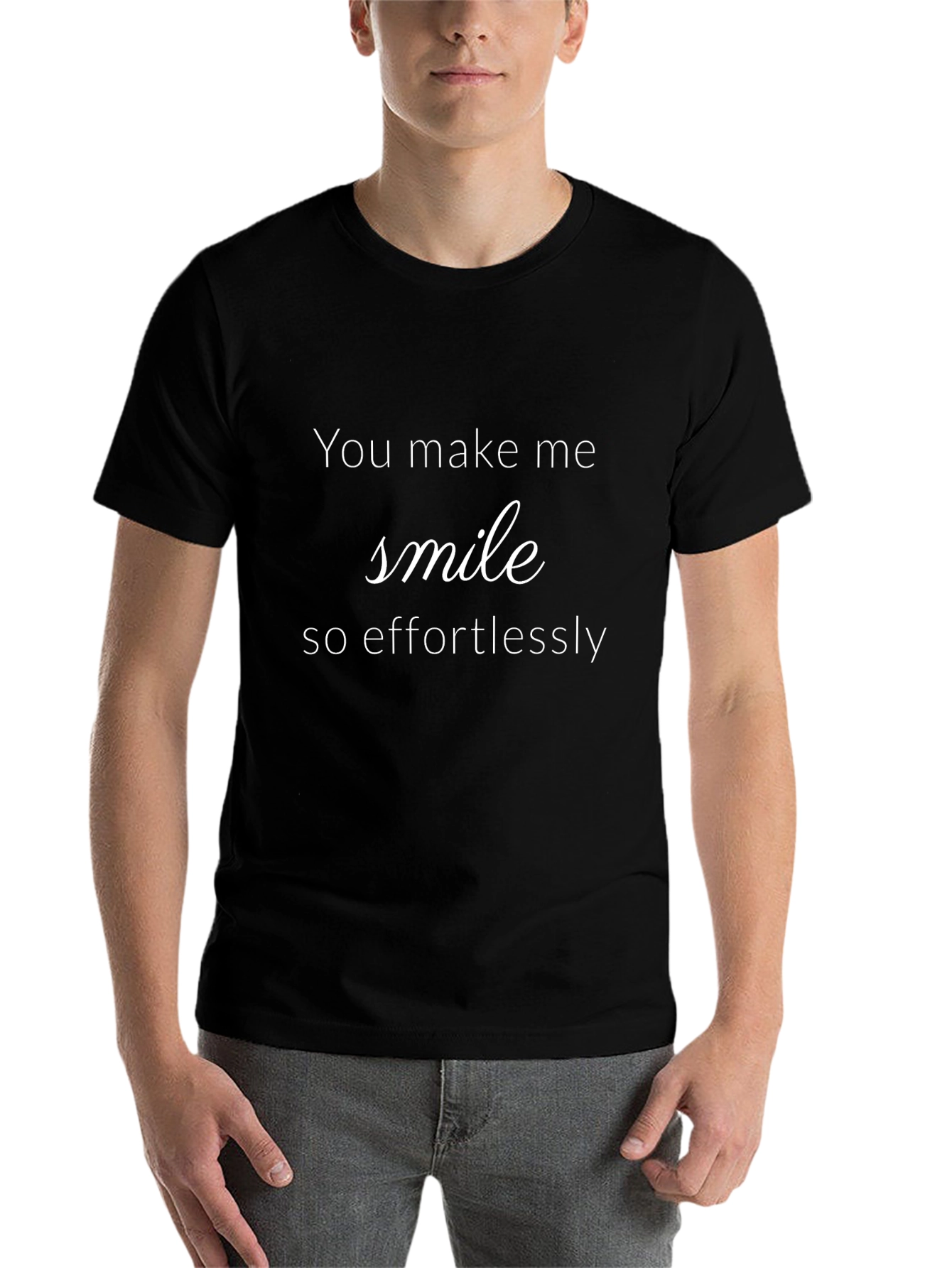 Effortless Smile Graphic Tee - Casual Comfort