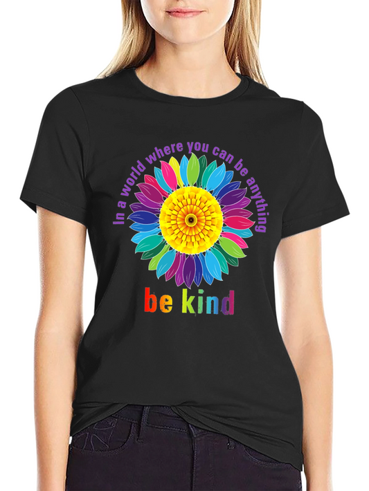 Be Kind Floral Graphic T-Shirt