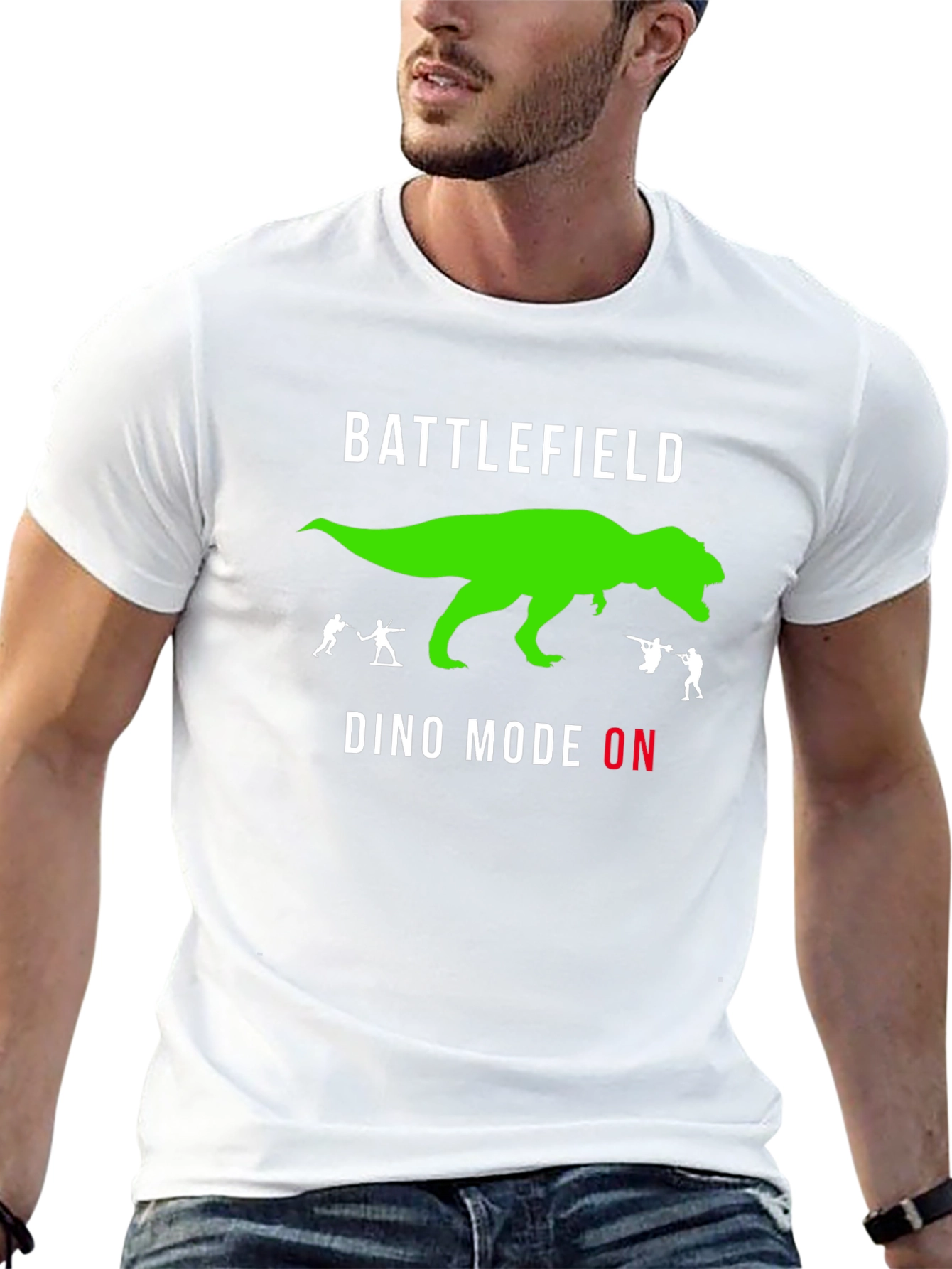 Battlefield Dino Mode ON Black T-Shirt