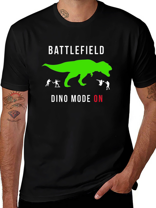 Battlefield Dino Mode ON Black T-Shirt