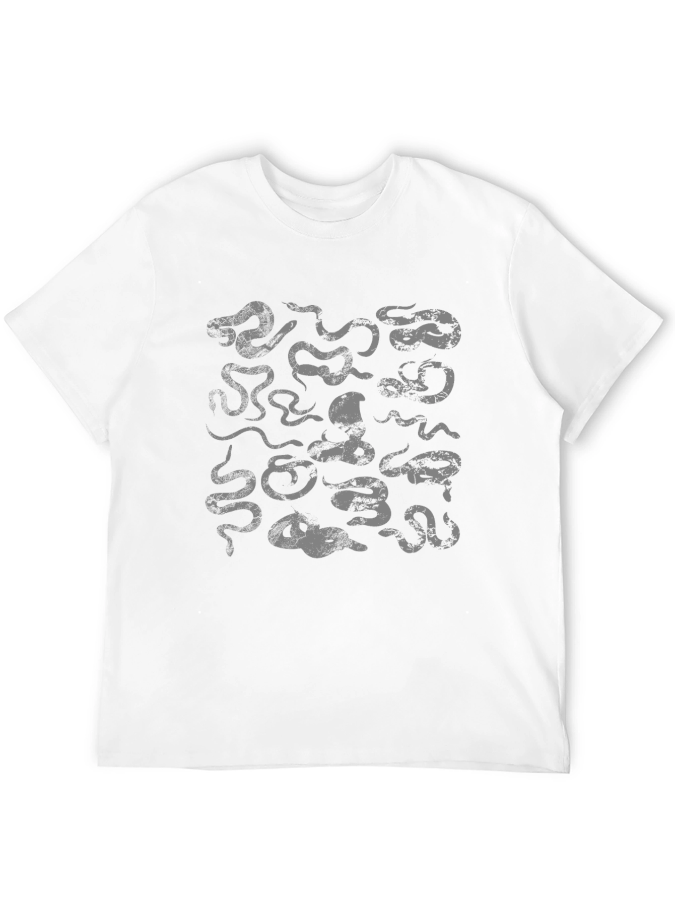 Snake Print Black T-Shirt
