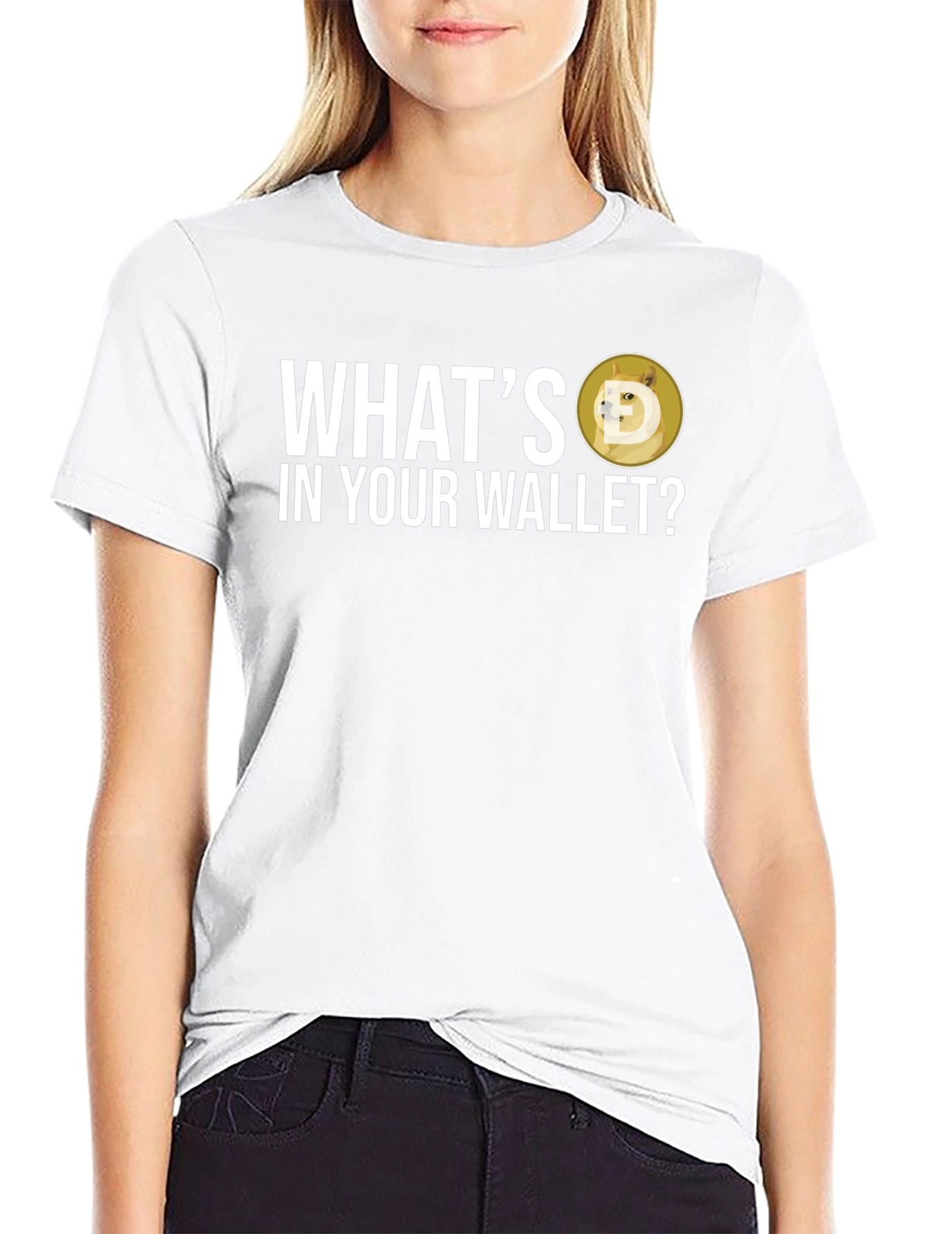 Whats In Your Wallet Dogecoin Crypto T-Shirt