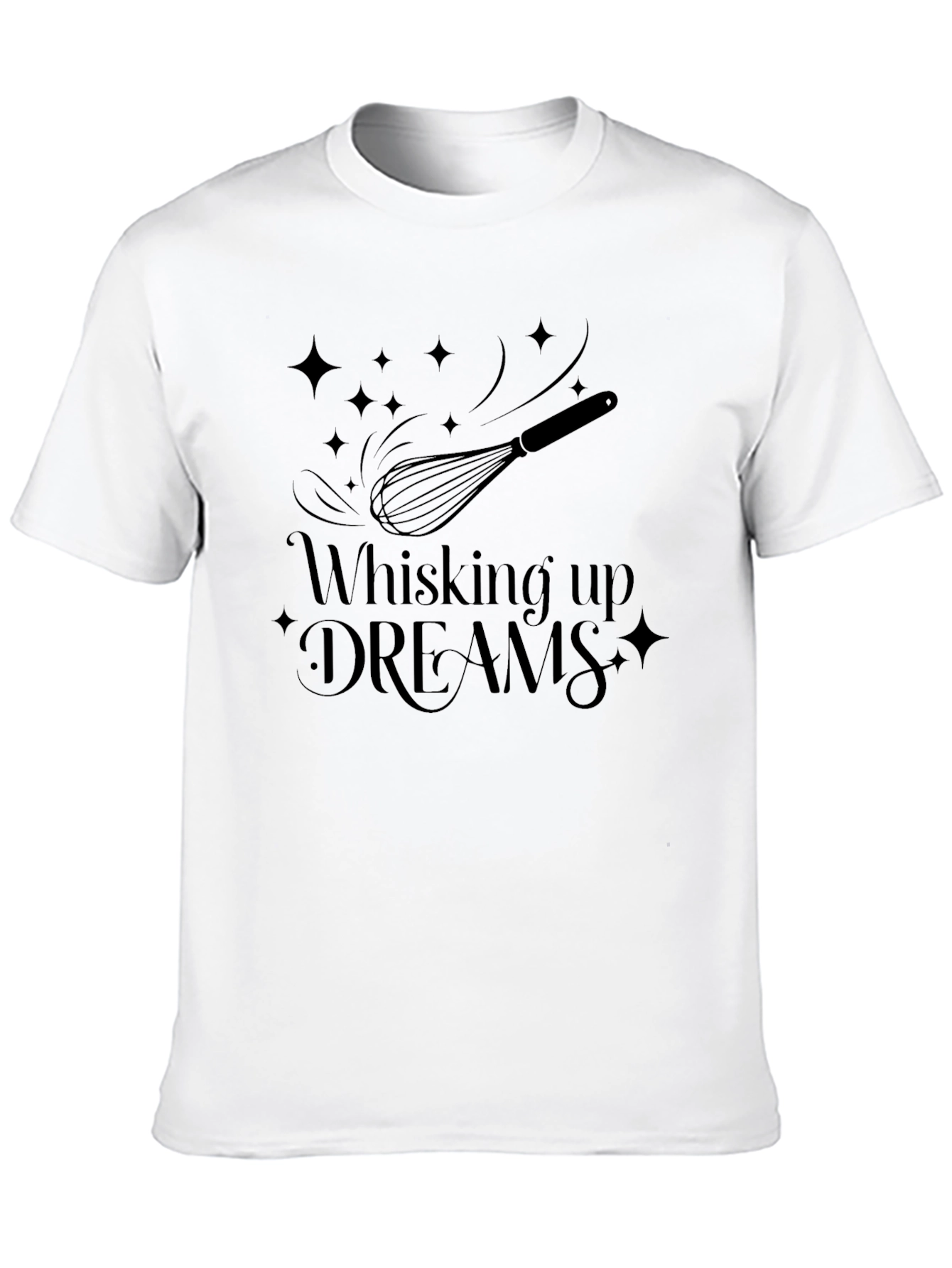 Whisking Up Dreams Graphic Tee - Black