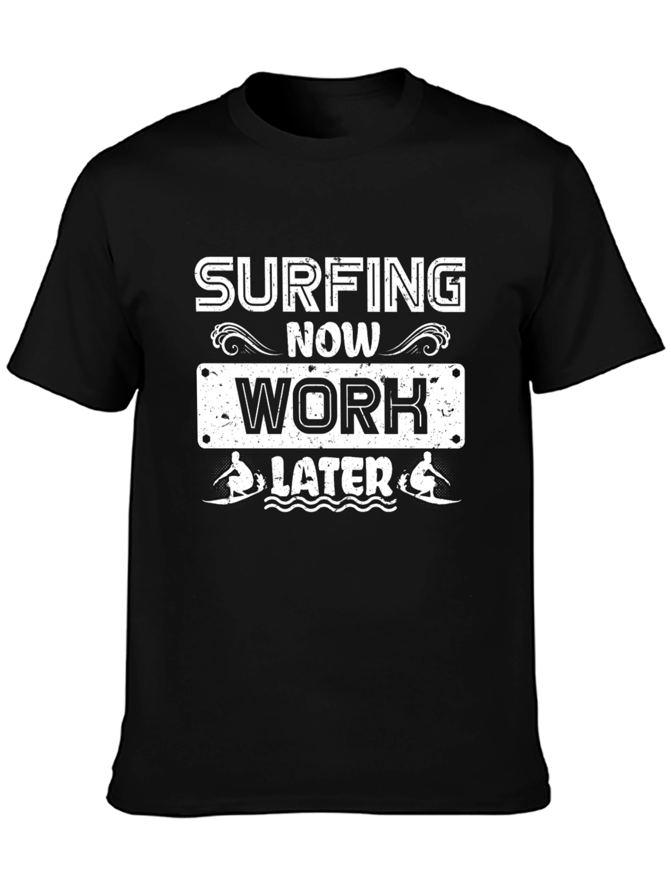 Surfing Now Work Later Graphic T-Shirt