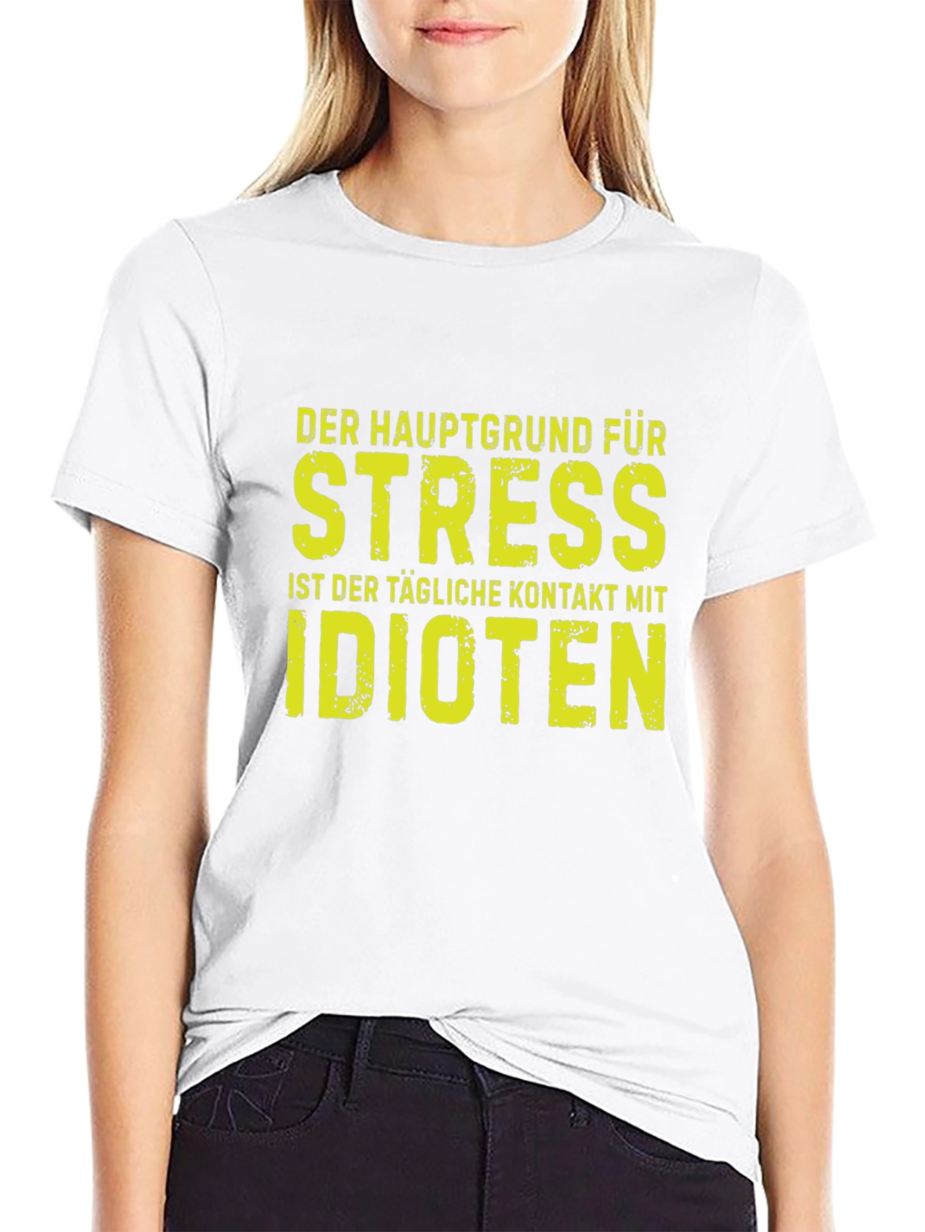 Stress Idioten T-Shirt | Funny German Text Tee