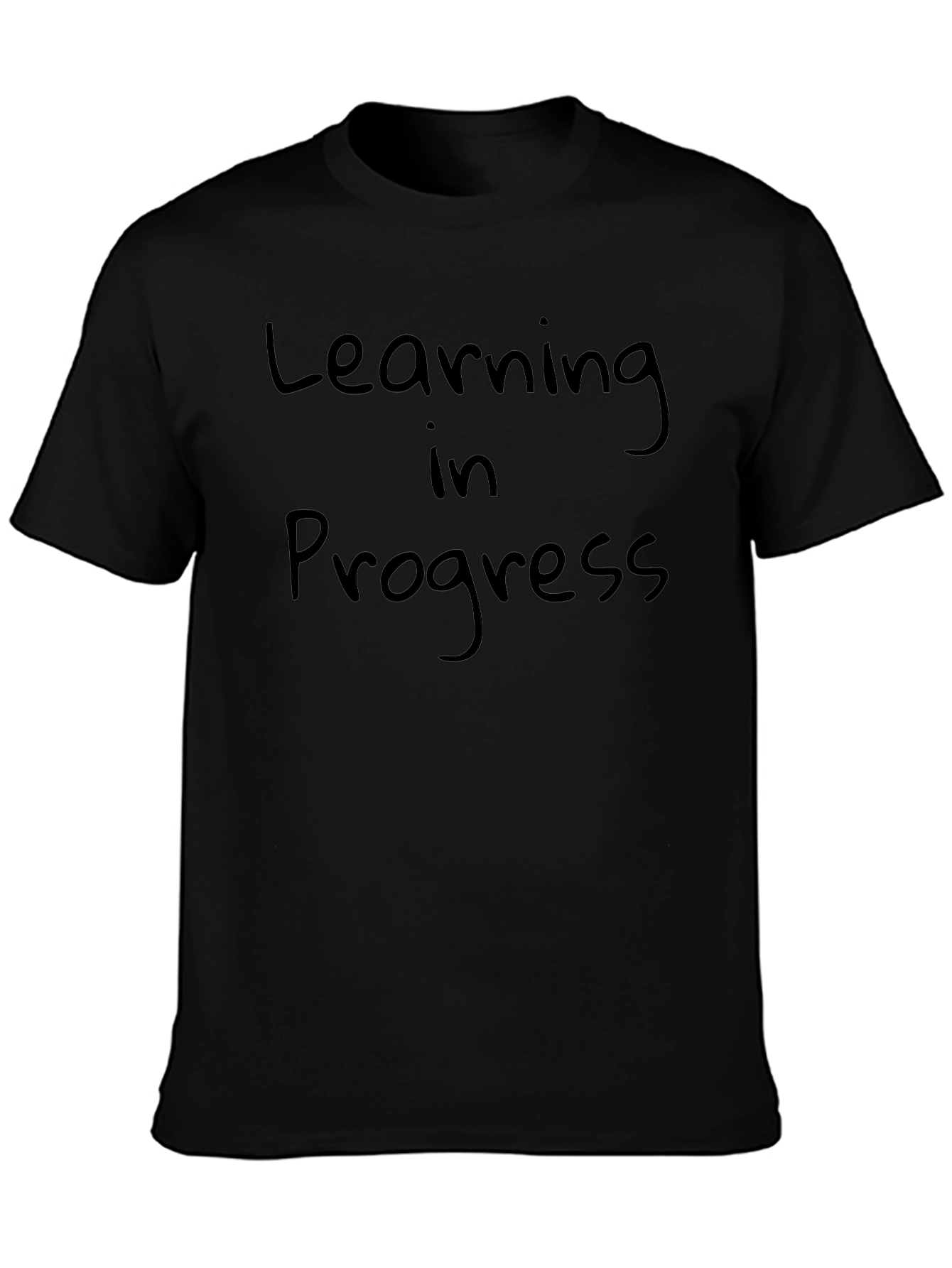 Learning in Progress Black T-Shirt