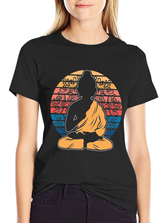 Buddha Mandala Graphic Tee - Spiritual Zen Shirt