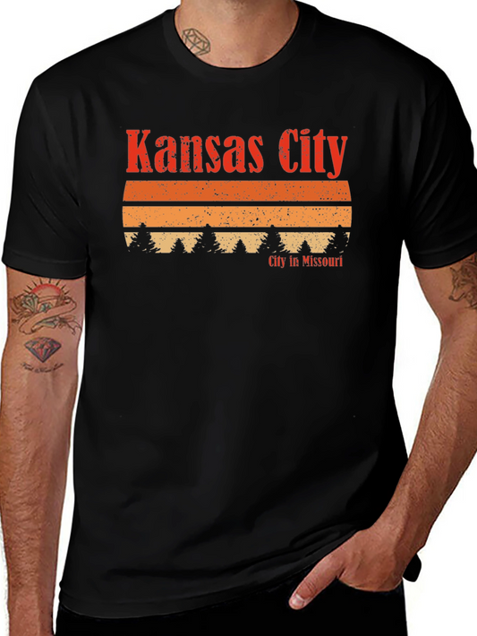 Kansas City Missouri Retro Sunset T-Shirt