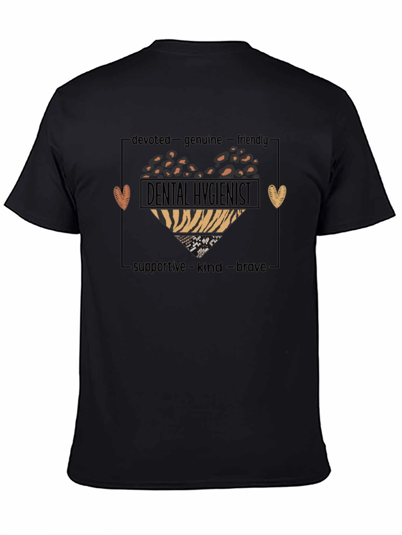 Dental Hygienist Heart T-Shirt - Devoted Genuine Friendly