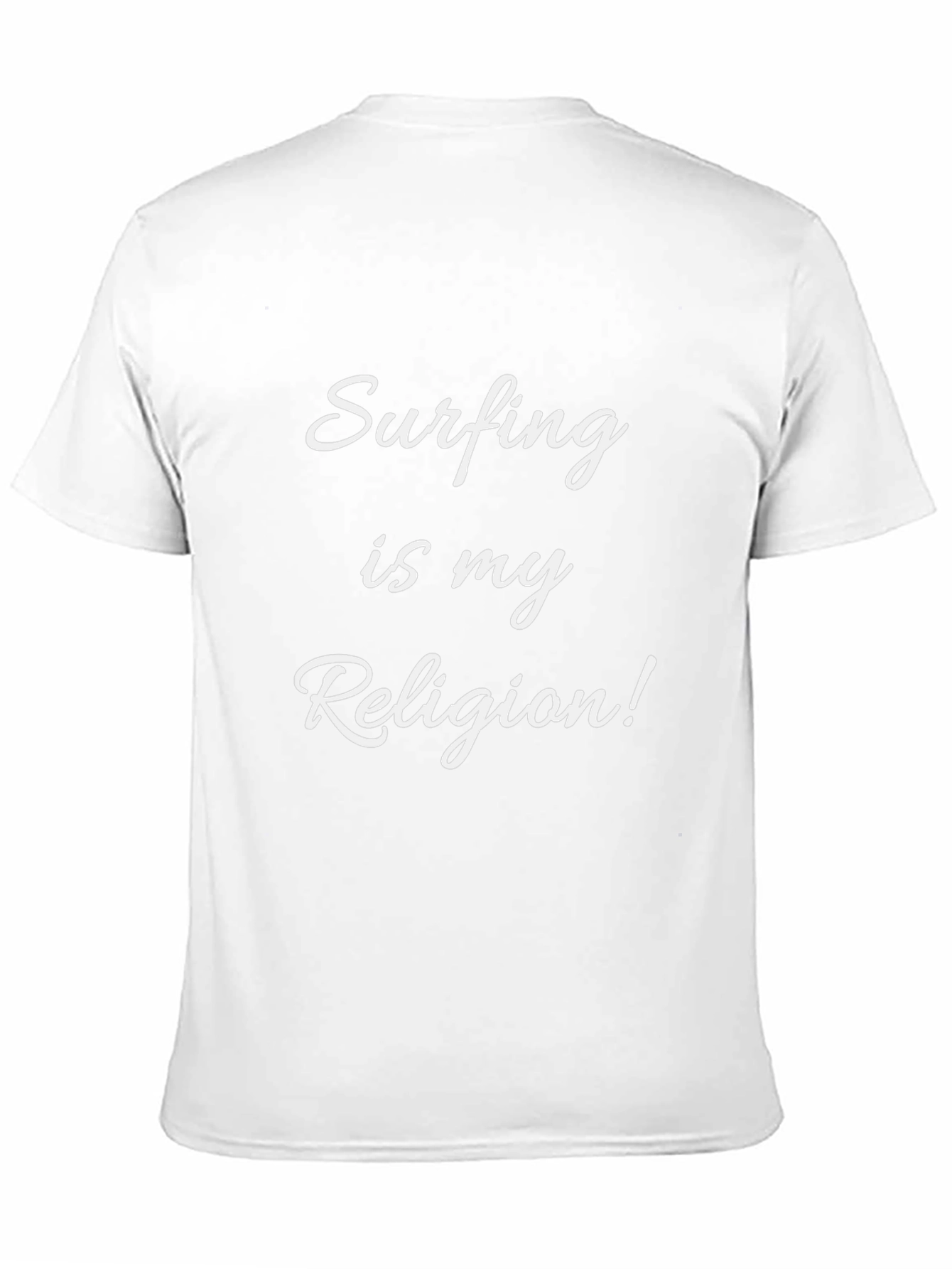 Surfing is my Religion T-Shirt Black Tee