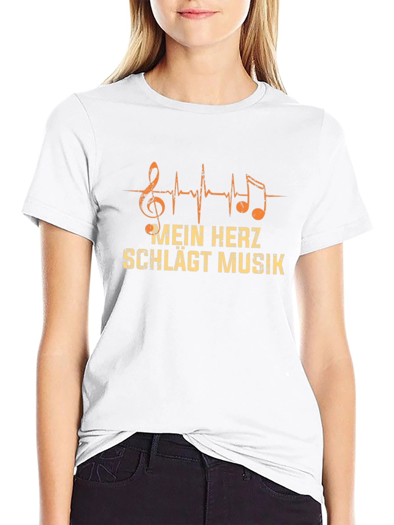 Mein Herz SchlÃ¤gt Musik T-Shirt