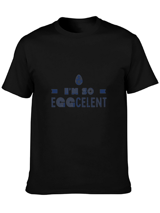 Eggcellent Easter T-Shirt - Mens Black Tee