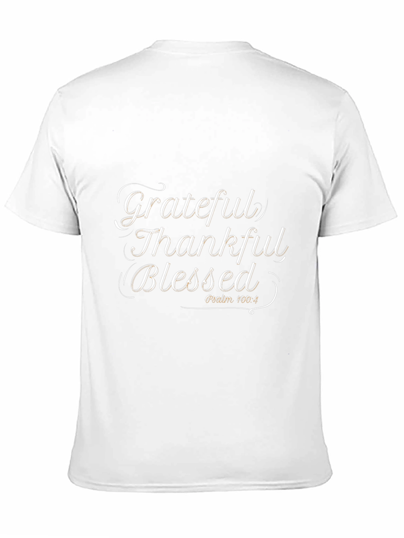 Grateful Thankful Blessed Black T-Shirt