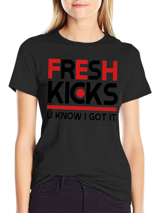 Fresh Kicks Graphic T-Shirt - Black